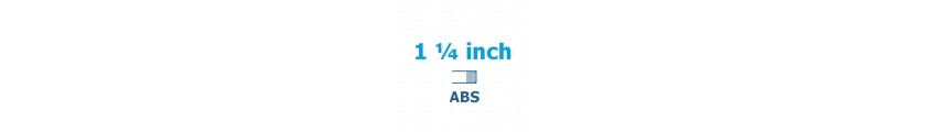 1 1/4 inch ABS